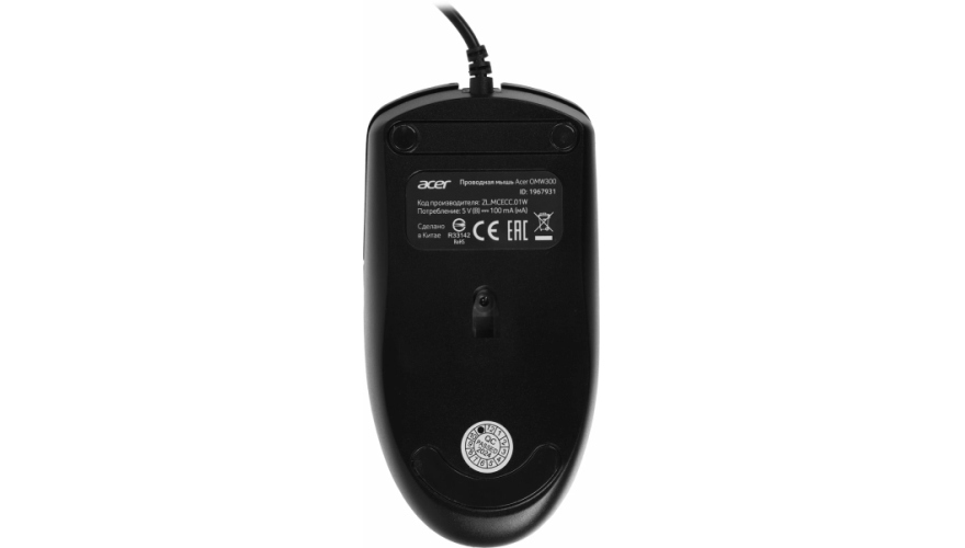 Мышь Acer OMW300, Черный детальное изображение - 2