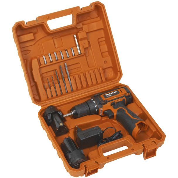 Аккумуляторная дрель-шуруповерт DAEWOO DAA 1220 LI DAA 1220LI, 2 акб, 30 Нм, 12 В детальное изображение - 4