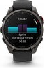 Смарт-часы Garmin fenix 8 Pro AMOLED, 47 мм, серебристо-серый, графитово-черный силиконовый ремешок вариант - 3