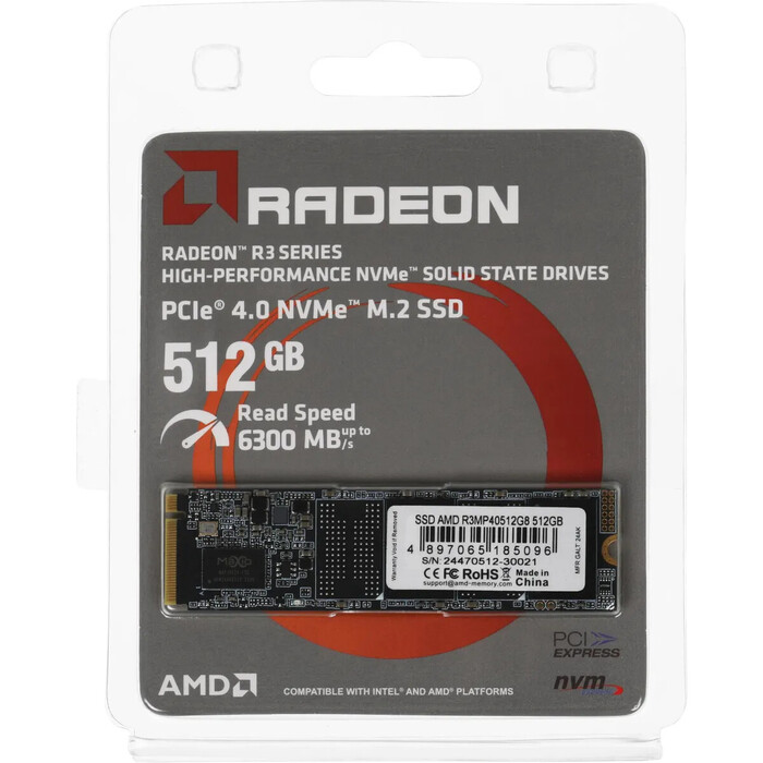 Накопитель SSD AMD R3 Series R3MP40512G8, 512 Гб №3
