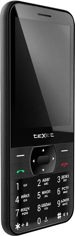 Кнопочный телефон Texet TM-423, черный детальное изображение - 4
