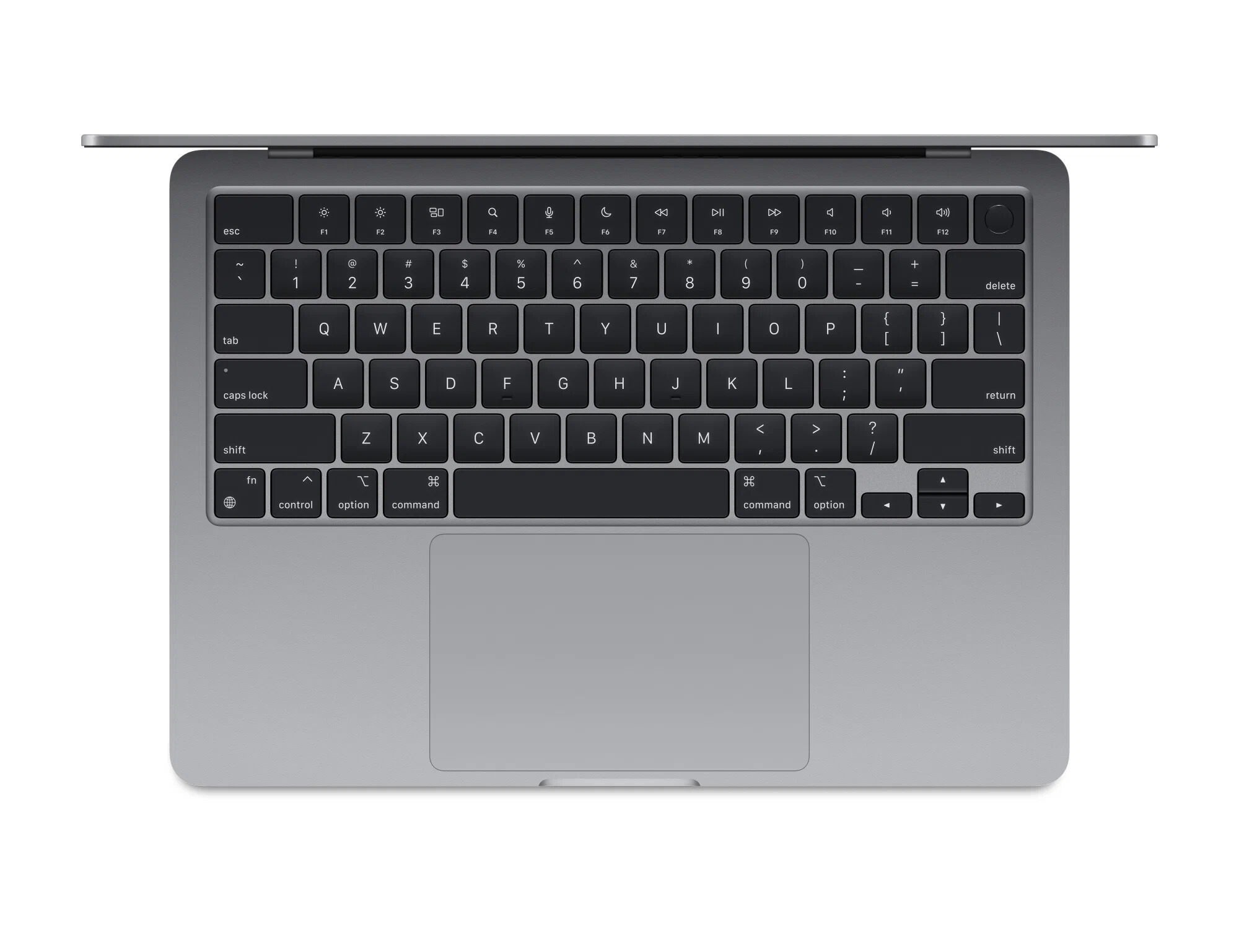 Ноутбук Apple MacBook Air 13 2024, RAM 16 ГБ, Space gray, SSD 256 ГБ, Apple graphics 8-core детальное изображение - 2