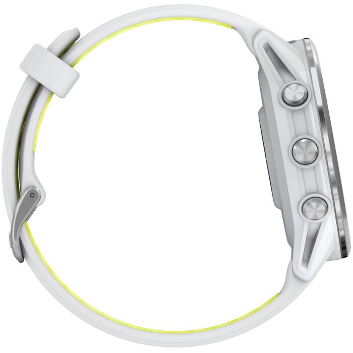 Умные часы Garmin Forerunner 970 47 мм, Белый, титановый безель, с бело-желтым ремешком №5