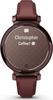 Смарт-часы Garmin Lily 2 Classic, 35 мм, с безелем темно-бронзового цвета, кожаный ремешок ежевичного цвета вариант - 2