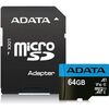 Карта памяти ADATA Premier MicroSD + SD адаптер (AUSDX64GUICL10A1-RA1), 64 Гб вариант - 1