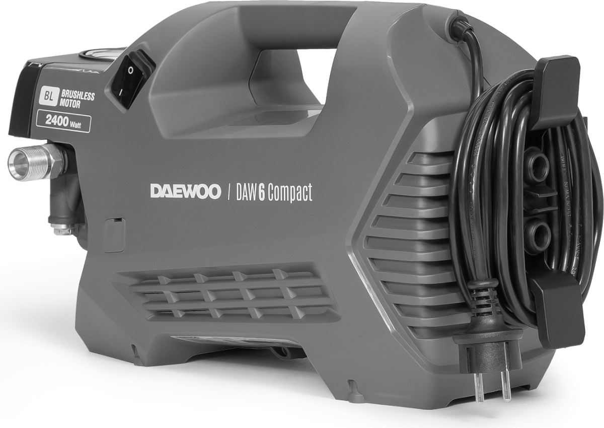 Автомойка DAEWOO DAW 6 Compact, 2.4 кВт, 190 бар, Серый детальное изображение - 1