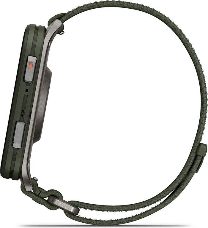 Смарт-часы Garmin Venu X1 46 мм, цвета мха с серой титановой крышкой, черным нейлоновым ремешком ComfortFit №8