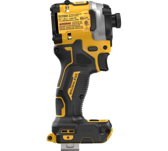 Аккумуляторный ударный гайковерт DeWALT DCF850N-A9, без АКБ и ЗУ, 20 В, 206 Нм детальное изображение - 3