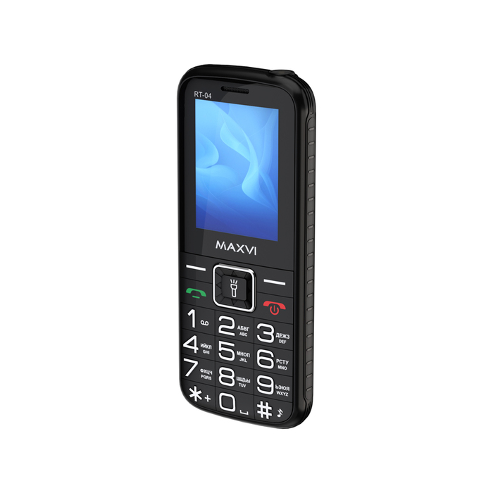 Мобильный телефон MAXVI RT-04 с док-станцией, 32 Мб, Черный, Dual mini-SIM №4