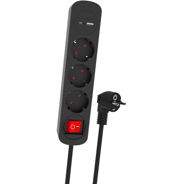 Сетевой фильтр Ritmix RM-231CK, 2 м, Черный детальное изображение - 2