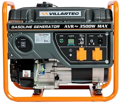 Генератор бензиновый VILLARTEC GG 4000C, 3.2 кВт, Оранжевый детальное изображение - 8