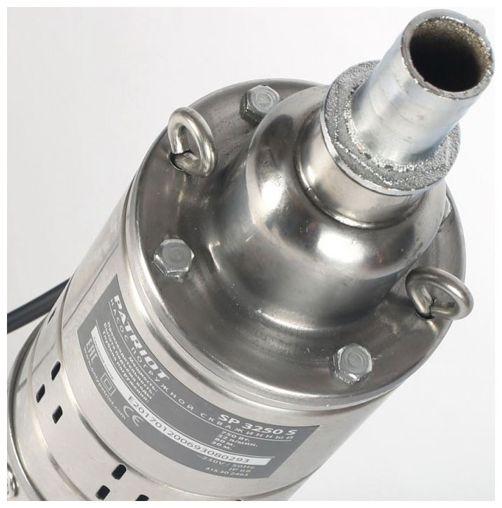 Насос Patriot SP 3250 S, 32 л/мин, 32 мм, напор 80 м, d=25 мм, 750 Вт, Серый детальное изображение - 2