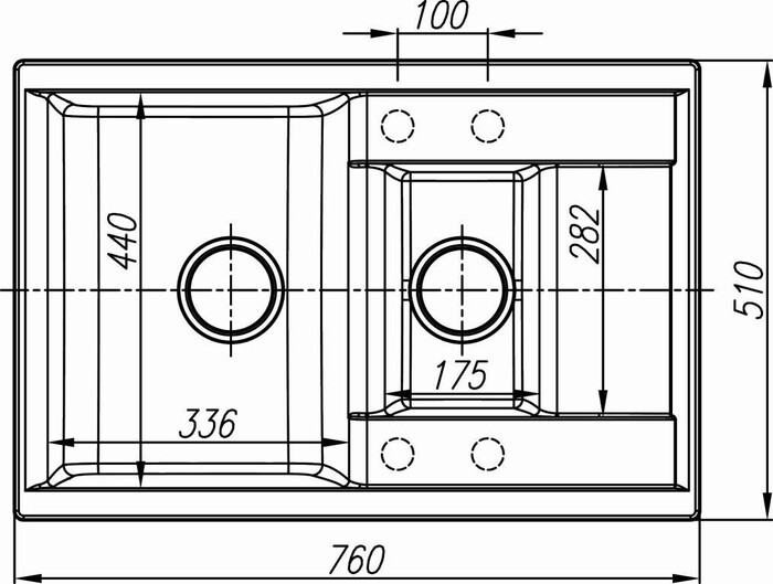 Кухонная мойка Dr. Gans Astra 760K  №3