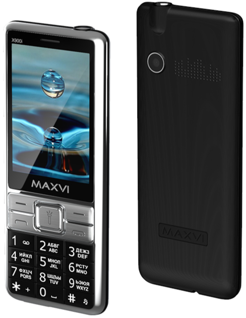 Мобильный телефон MAXVI X900i, 32 Мб, Черный, Dual mini-SIM детальное изображение - 4
