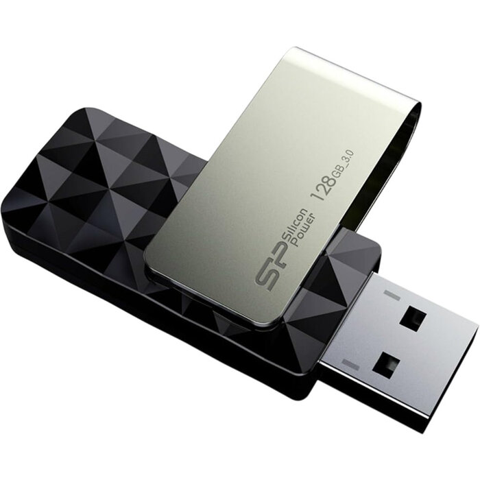 USB Flash накопитель Silicon Power Blaze B30 (SP128 ГБUF3B30V1K) 128 ГБ, черный №2