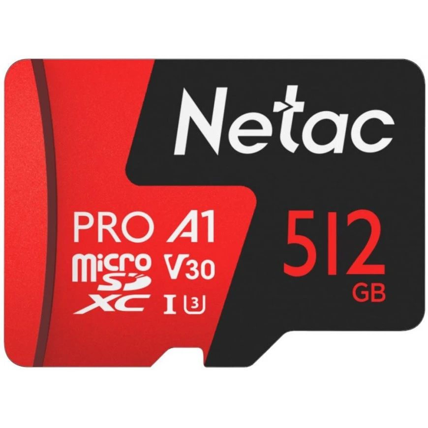 Карта памяти Netac P500 Extreme Pro MicroSD (NT02P500PRO-512G-S), 512 Гб детальное изображение - 1