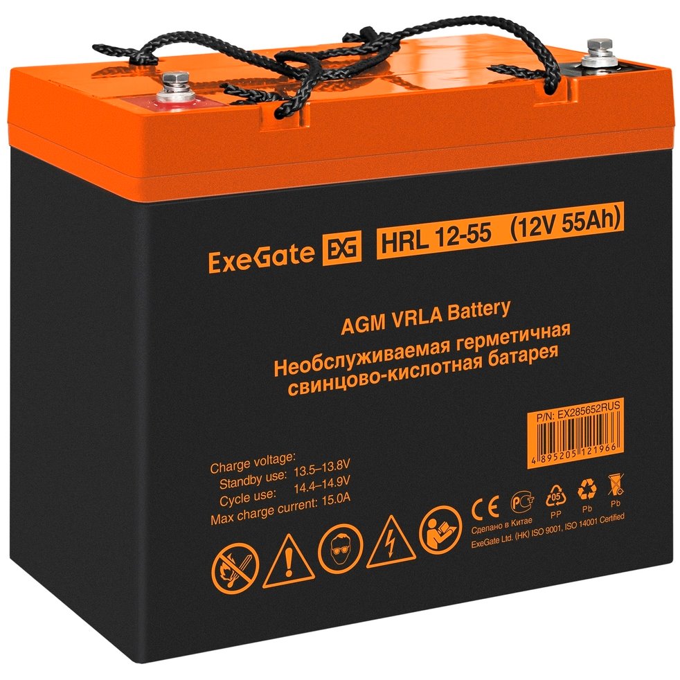 ИБП ExeGate IdealSine SR-1000.LCD.2SH + HRL 12-55 (55Ач) детальное изображение - 7