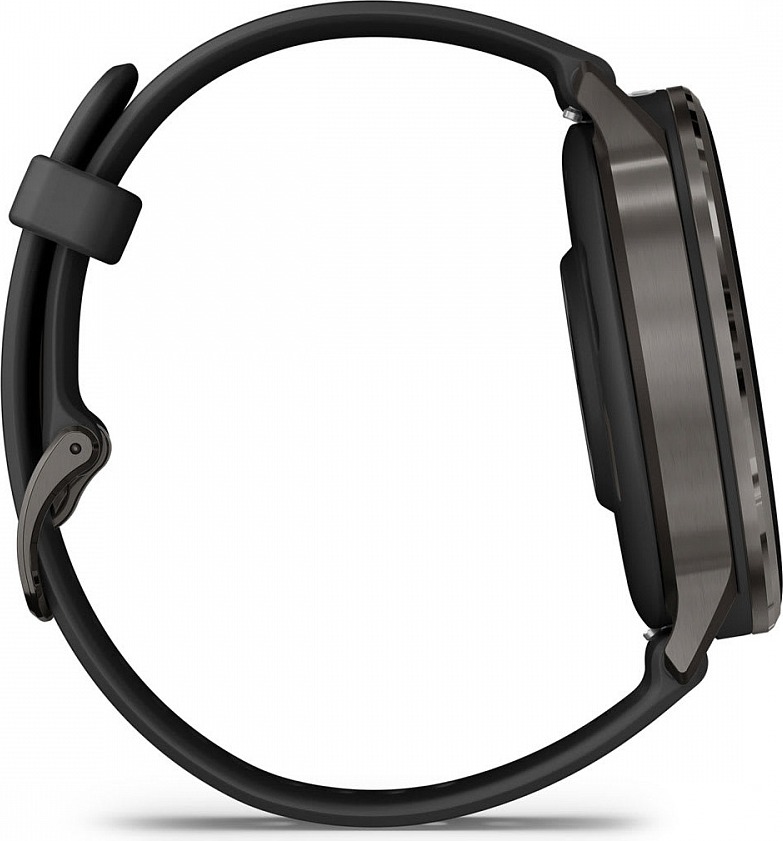 Смарт-часы Garmin Venu 4 45 мм, Темно-серый с черным ремешком детальное изображение - 3