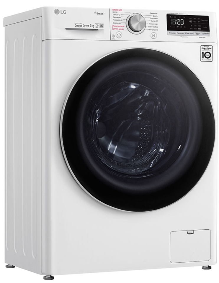 Стиральная машина LG AI DD F2V5HS0W, Белый детальное изображение - 3
