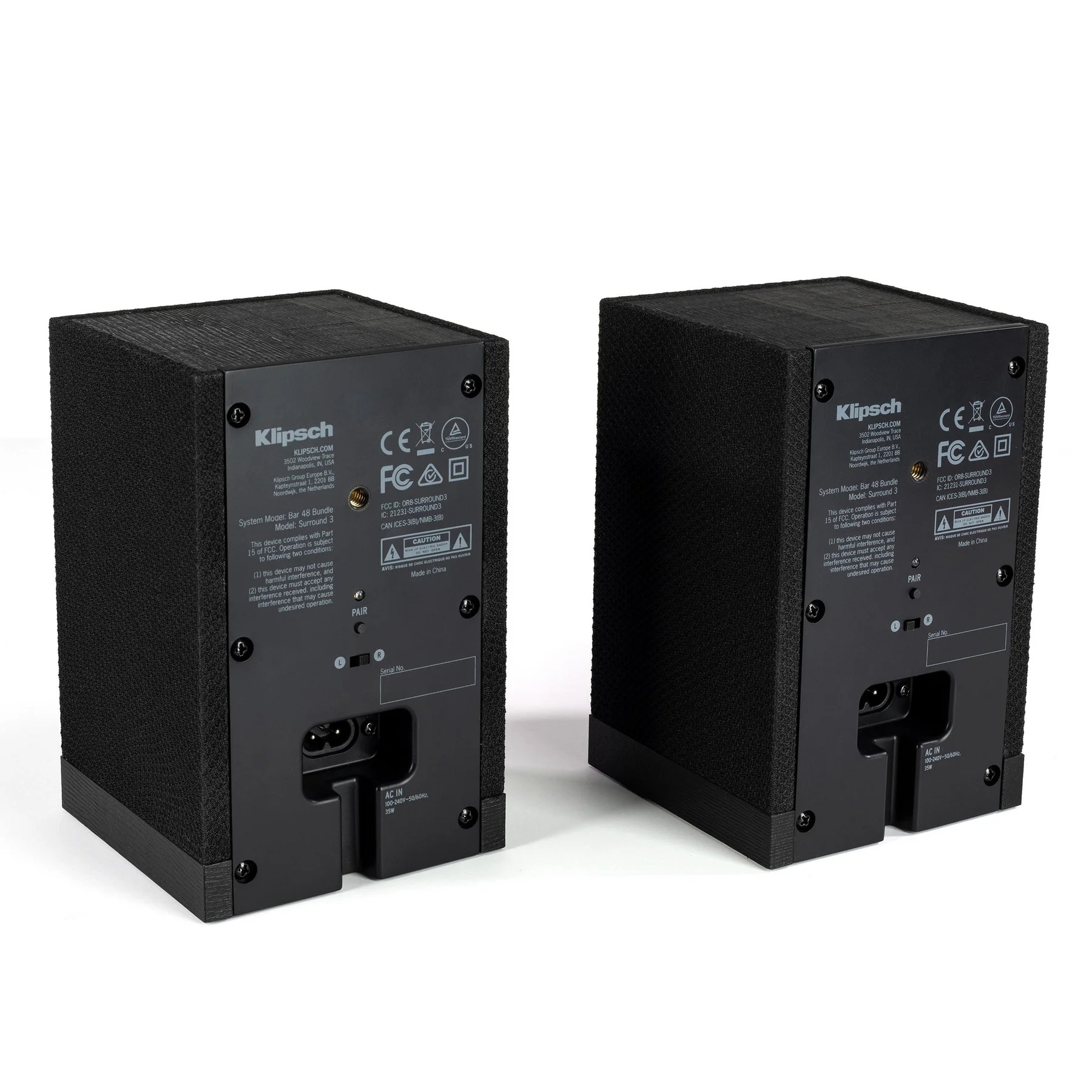Полочная акустика Klipsch Surround 3, Черный детальное изображение - 2