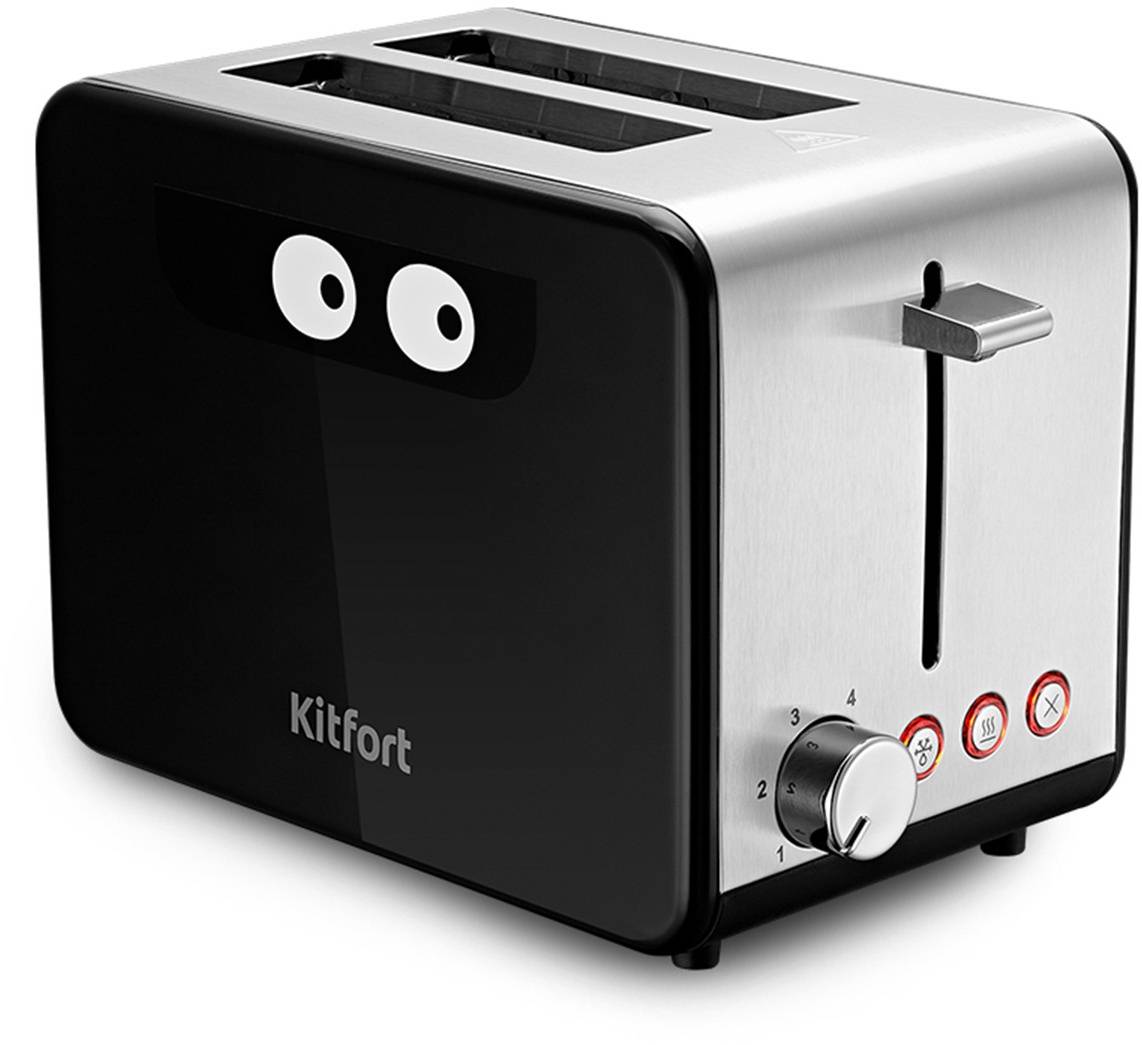 Тостер Kitfort КТ-2058, Черный детальное изображение - 1