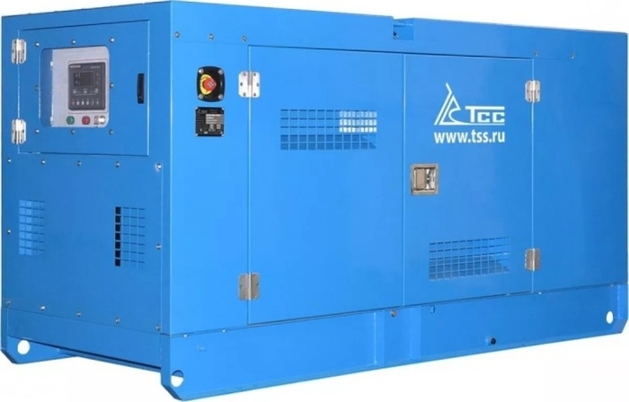 Генератор дизельный ТСС АД-40С-Т400-1РКМ19 (TTD 55TS ST) 047716, в кожухе, 40 кВт, Синий №1
