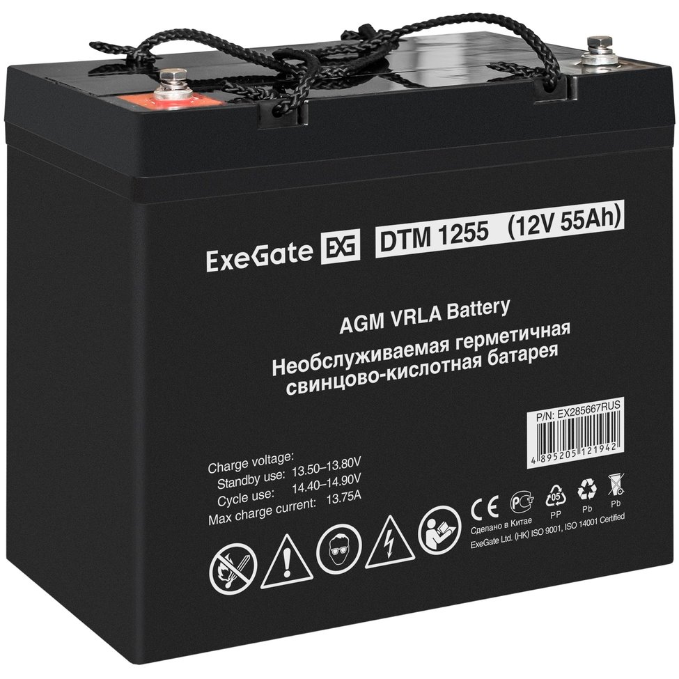 ИБП ExeGate IdealSine SR-1000.LCD.2SH + DTM 1255 (55Ач) детальное изображение - 7