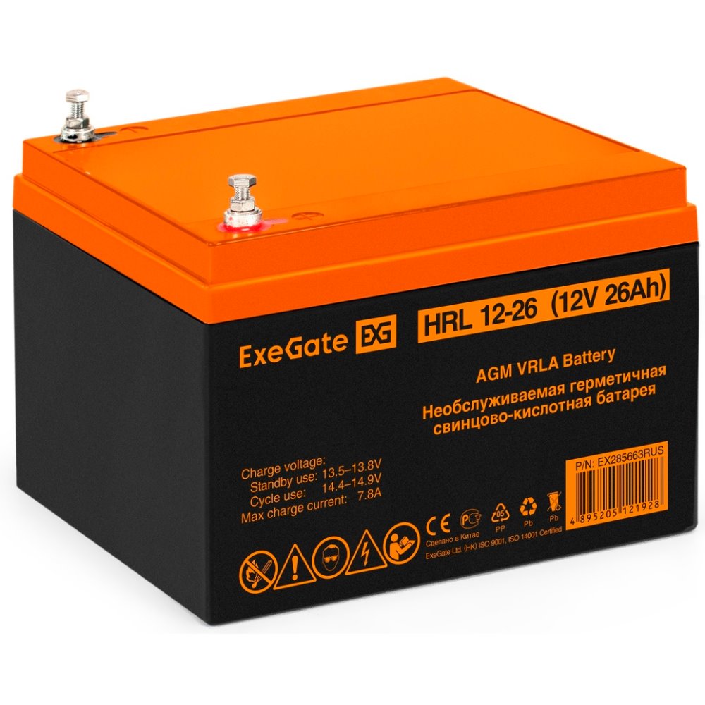 ИБП ExeGate IdealSine SR-1000.LCD.2SH + HRL 12-26 (26Ач) детальное изображение - 7