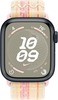Умные часы Apple Watch Series 9 Midnight Aluminum Case GPS + Cellular with Nike Sport Band Starlight/Pink, 45 mm, Звездный/Розовый вариант - 2