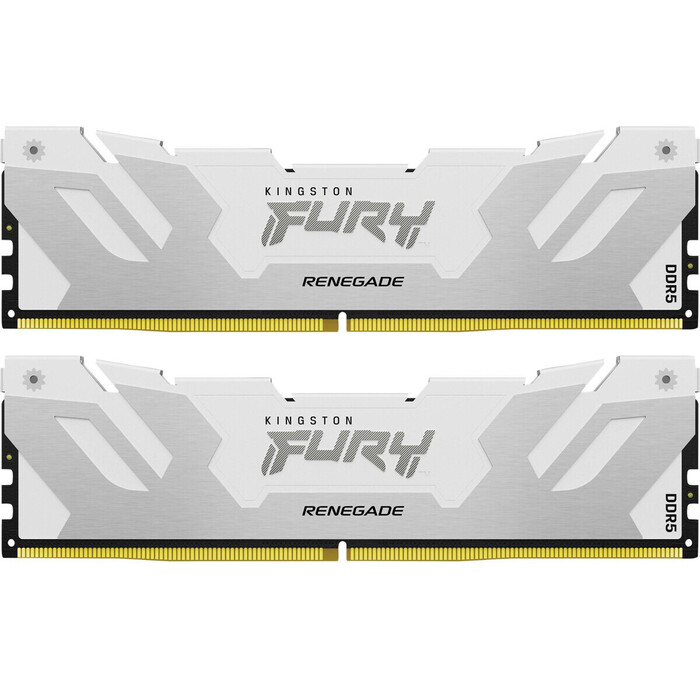 Оперативная память Kingston Fury Renegade White DDR5 6800MHz, KF568C36RWK2-32, 2x16 Гб KIT, 32 Гб №1
