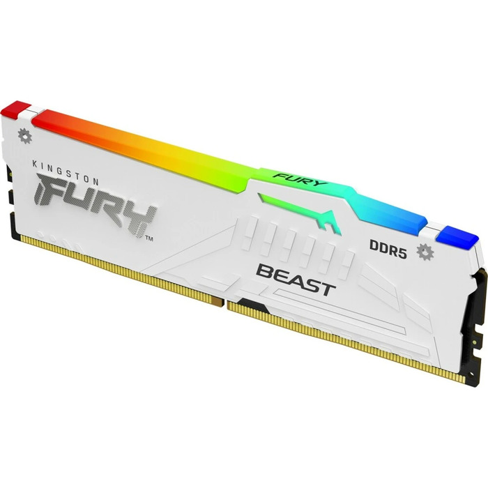 Оперативная память Kingston Fury Beast White RGB DDR5 5600MHz, KF556C40BWA-16, 16 Гб №2