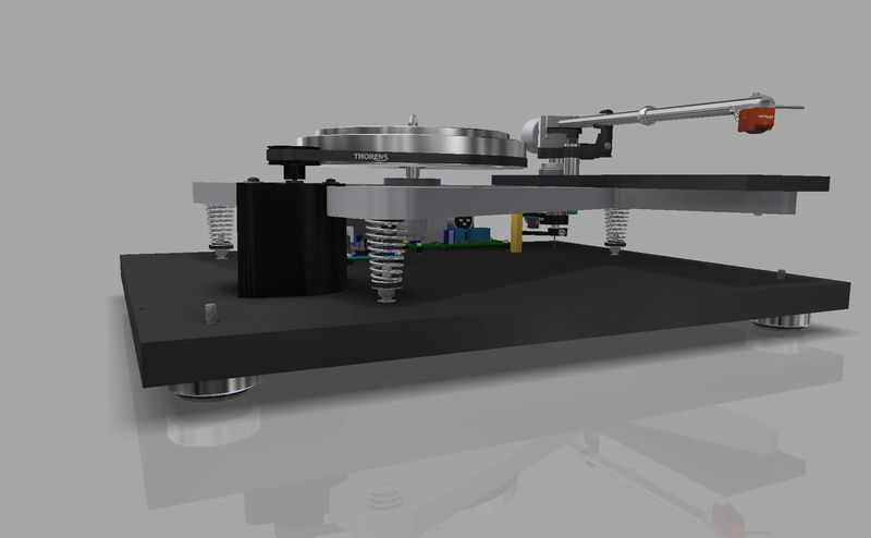 Проигрыватель винила Thorens TD 1600, Черный детальное изображение - 6