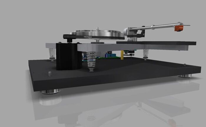 Проигрыватель винила Thorens TD 1600, Черный №6