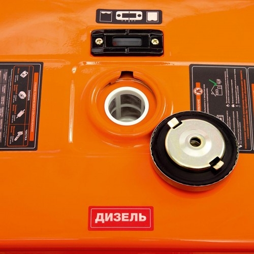 Генератор дизельный с воздушным охлаждением DAEWOO DDAE 6000XE-3, открытый, 5 кВт, Черный детальное изображение - 6