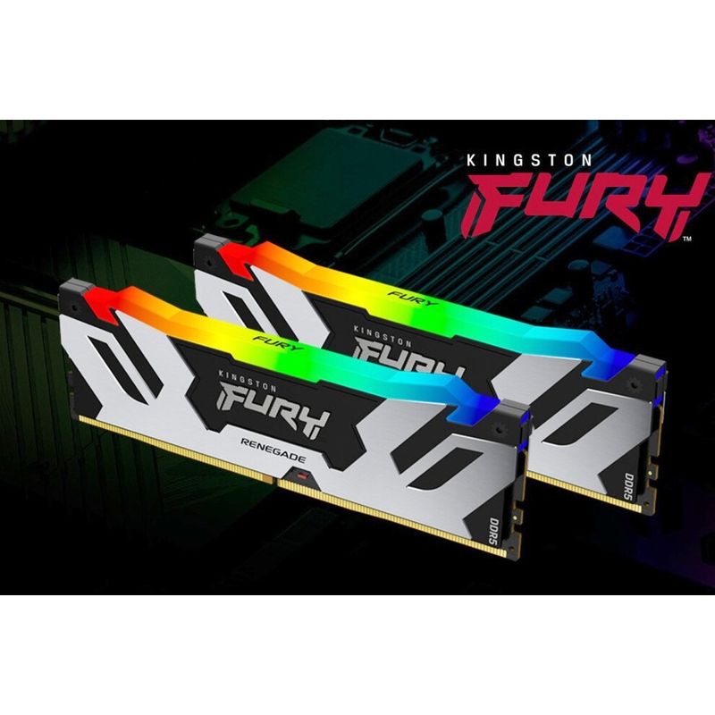 Оперативная память Kingston Fury Renegade RGB DDR5 6400MHz, KF564C32RSAK2-64, 2x32 Гб KIT, 64 Гб детальное изображение - 3