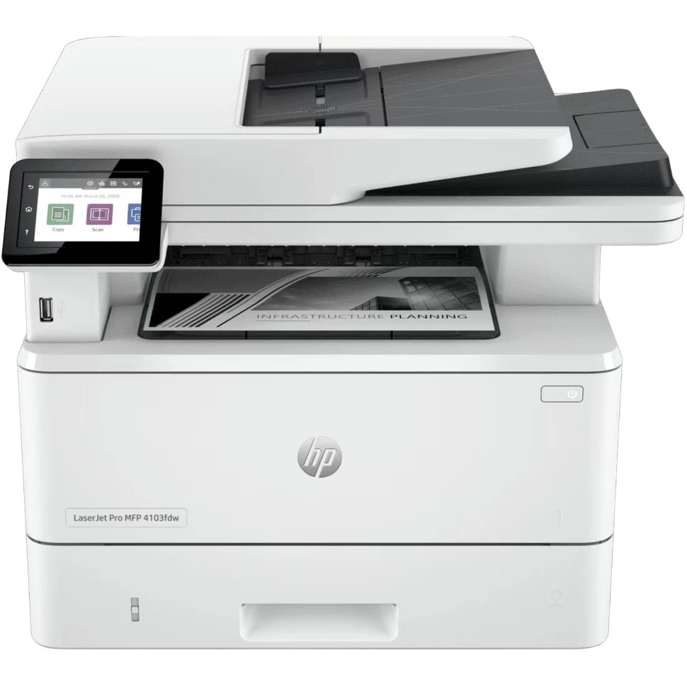 МФУ HP LaserJet Pro 4103fdw, 2Z629A, Белый детальное изображение - 1