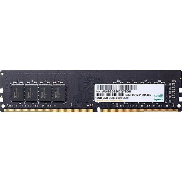 Оперативная память Apacer RTL DDR4 2666MHz, AU08GGB26CQYBGH, 8 Гб детальное изображение - 1