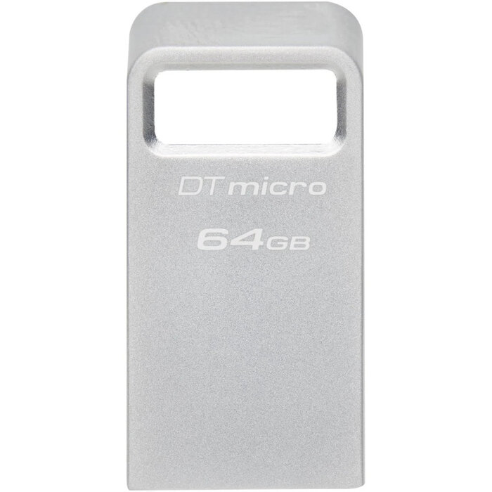 USB Flash накопитель Kingston DataTraveler Micro G2 (DTMC3G2/64 ГБ) 64 ГБ, серебряный №2