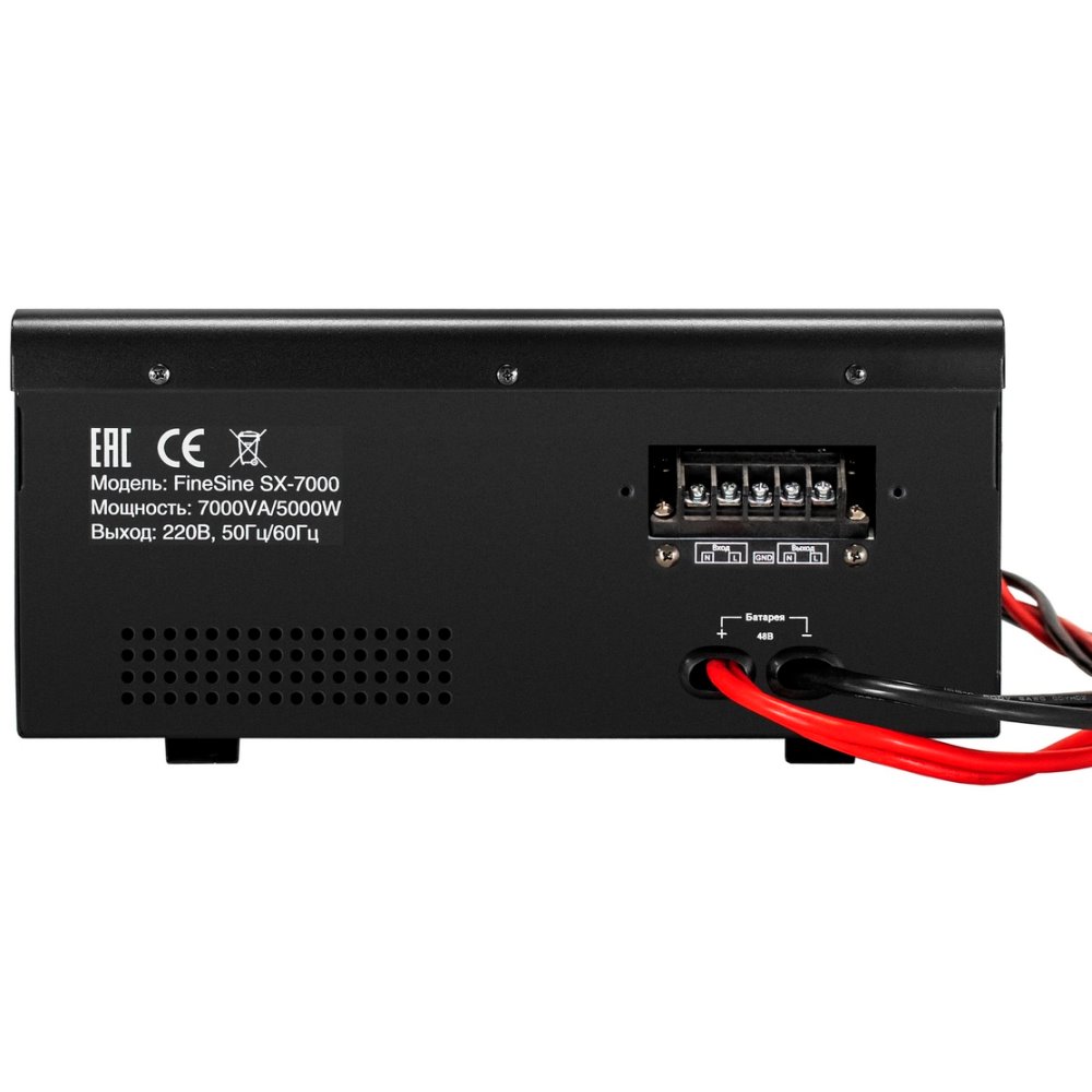 ИБП ExeGate FineSine SX-7000.LCD.AVR.2SH.T + 4x DT 1240 (40Ач) + батарея детальное изображение - 7