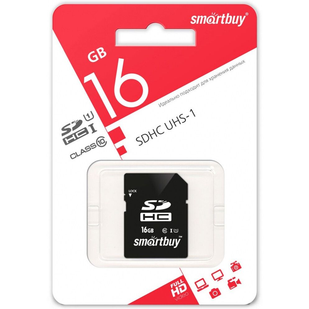 Карта памяти SmartBuy SD (SB16GBSDHCCL10), 16 Гб детальное изображение - 1