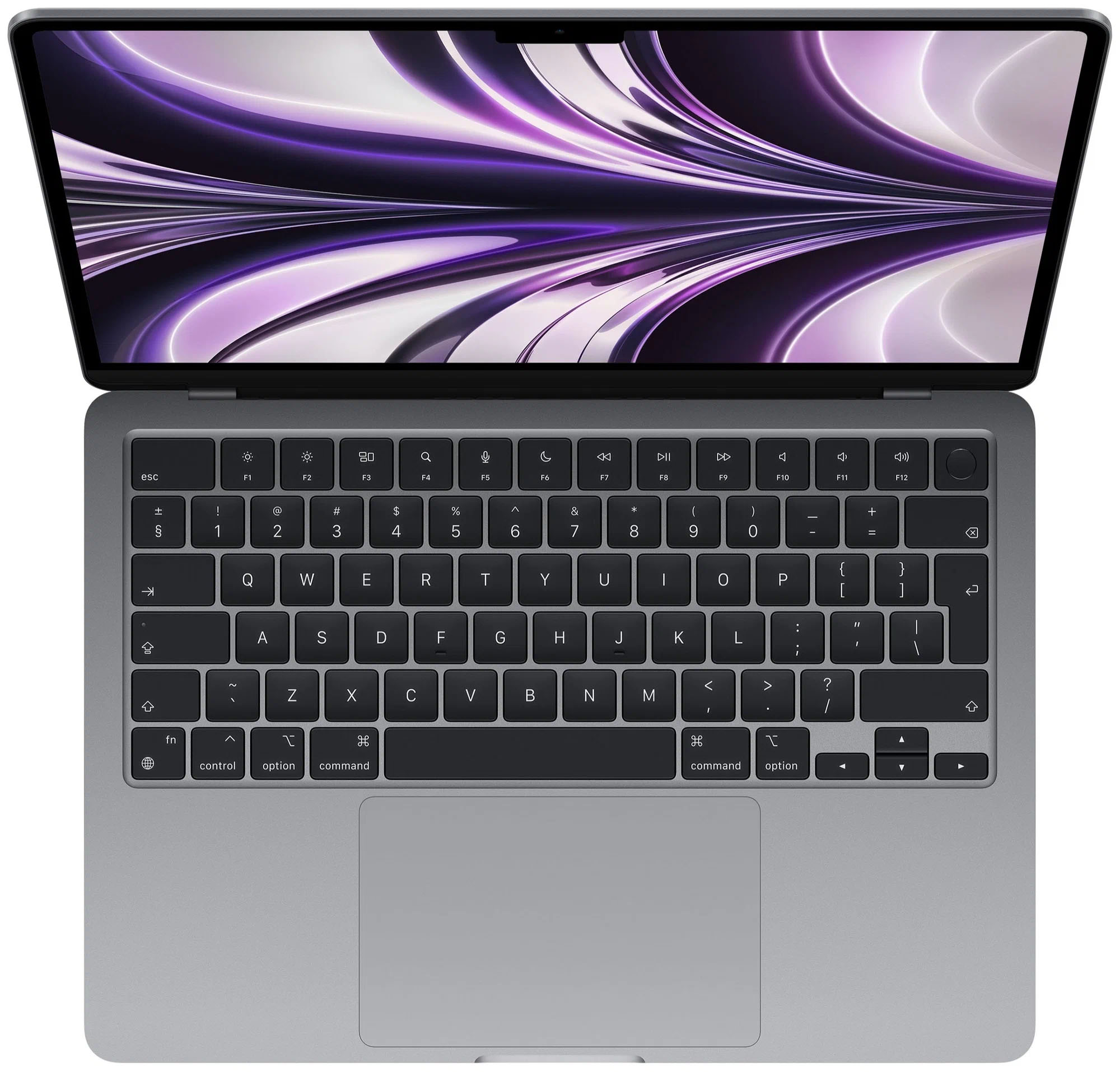 Ноутбук Apple MacBook Air 13 2022, RAM 8 ГБ, Серый Космос, SSD 512 ГБ, Apple graphics 10-core детальное изображение - 2