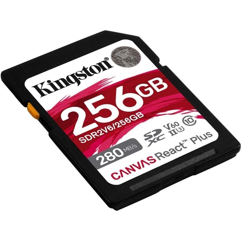 Карта памяти Kingston Canvas React Plus SD (SDR2V6/256GB), 256 Гб детальное изображение - 2