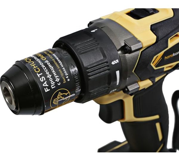 Аккумуляторная дрель-шуруповерт Hanskonner HCD1865BL, 18 В, 65 Нм, 2,4 А·ч  детальное изображение - 3