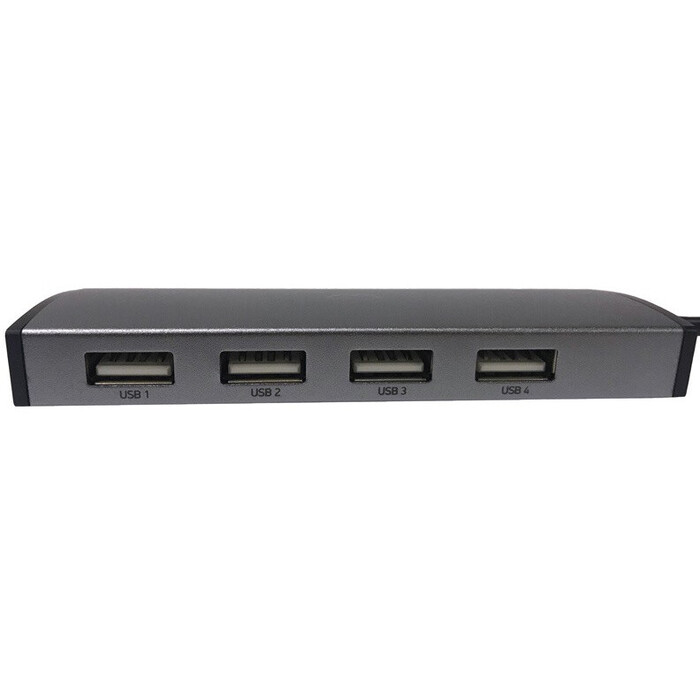 USB-концентратор Digma HUB-4U2.0-UC-DS, Серебристый №3