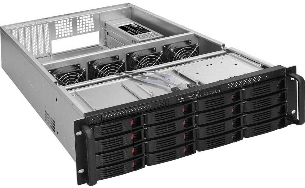 Серверный корпус ExeGate Pro 3U660-HS16/Redundant 2x550W, 550 Вт, Черный детальное изображение - 7