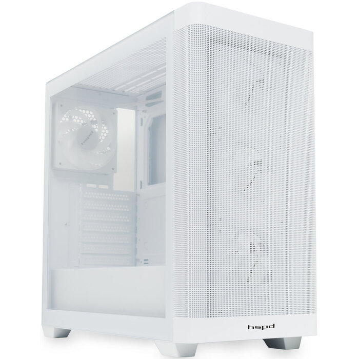 Корпус HSPD M740-TGWH-ARGB, Белый №3