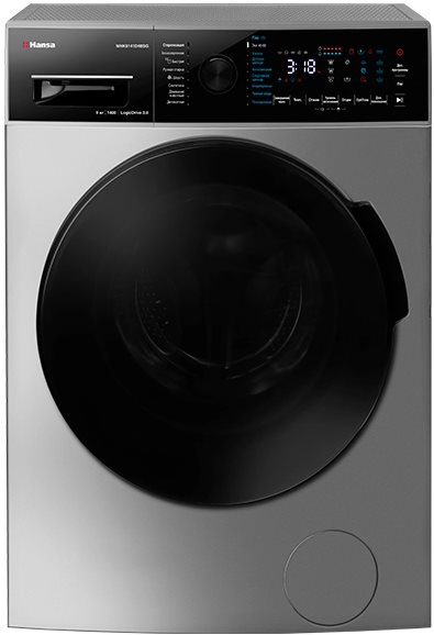 Стиральная машина Hansa WHK9141D4BSG, Серебристый детальное изображение - 1