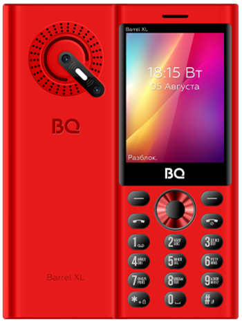 Мобильный телефон BQ 2832 Barrel XL, 32 Мб, Красный/Черный, Mini-SIM детальное изображение - 3