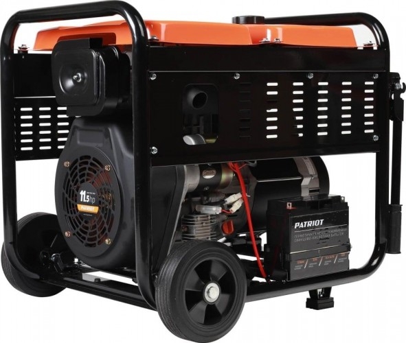 Генератор дизельный с воздушным охлаждением PATRIOT GRD 7500DAW 472732275, открытый, 6.5 кВт, Черный детальное изображение - 6