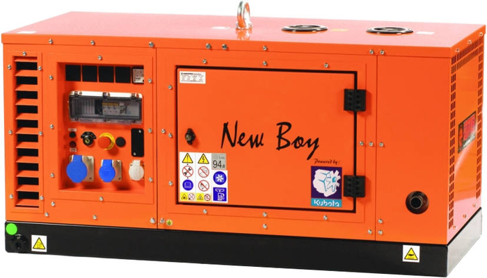 Генератор дизельный EUROPOWER EPS 123 DE серия NEW BOY 951011312-S10, в кожухе, 11 кВт, Оранжевый №1